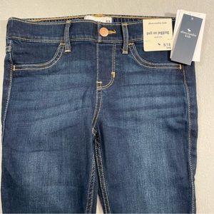 Abercrombie Kids Mid-Rise Pull On Jean Leggings Size 9/10 Long NWT!